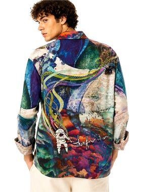 Robert Graham Keep Smiling Therefore I Am Limited Edition Shirt XL